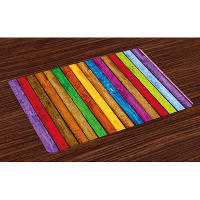 Ashton-Lee Vibrant Wooden Placemat