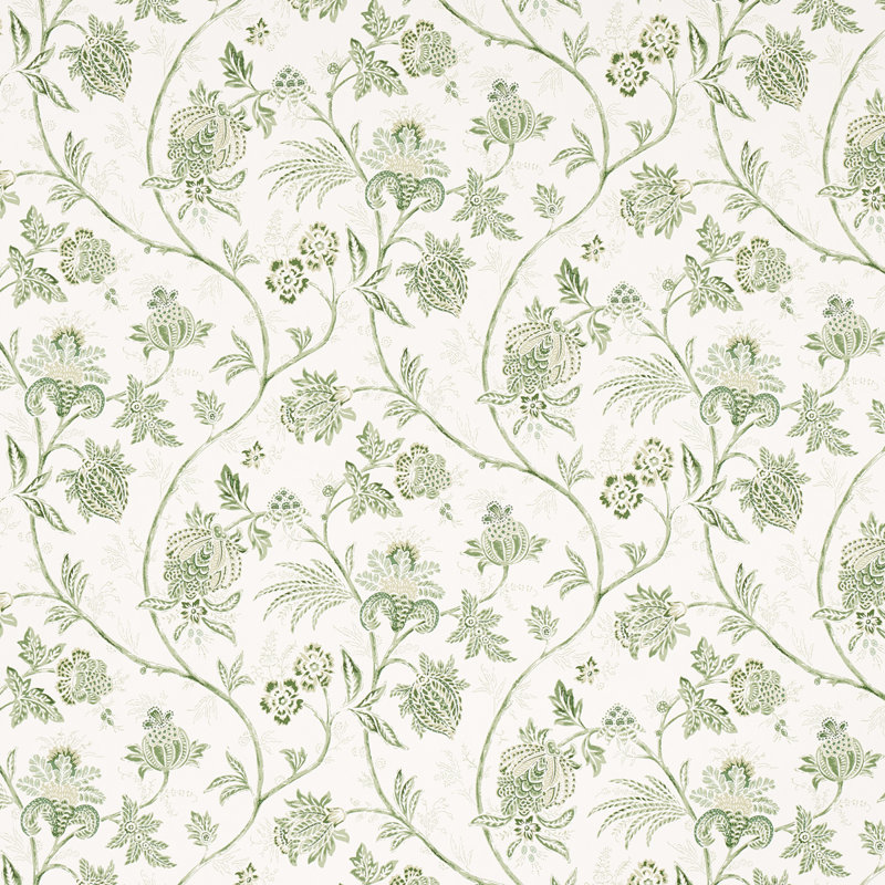 Papier peint Schumacher x Mark D. Sikes, Vert feuille