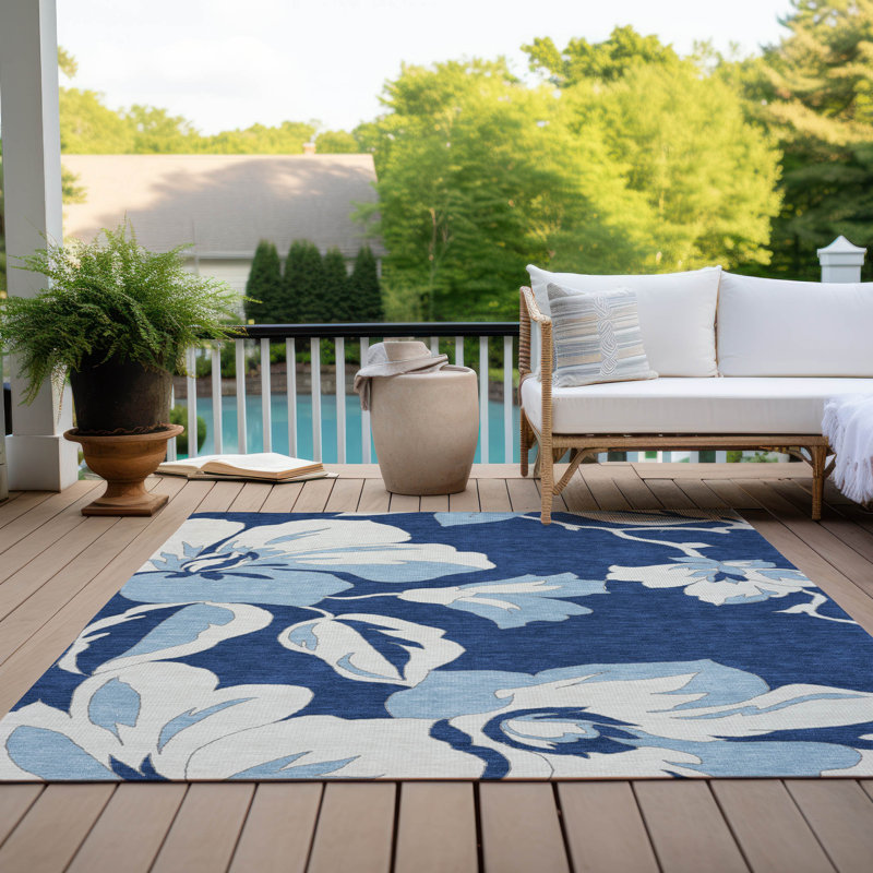 Tapis intérieur / extérieur lavable à la machine Malchow ACN857, Rectangle 10 pi x 14 pi