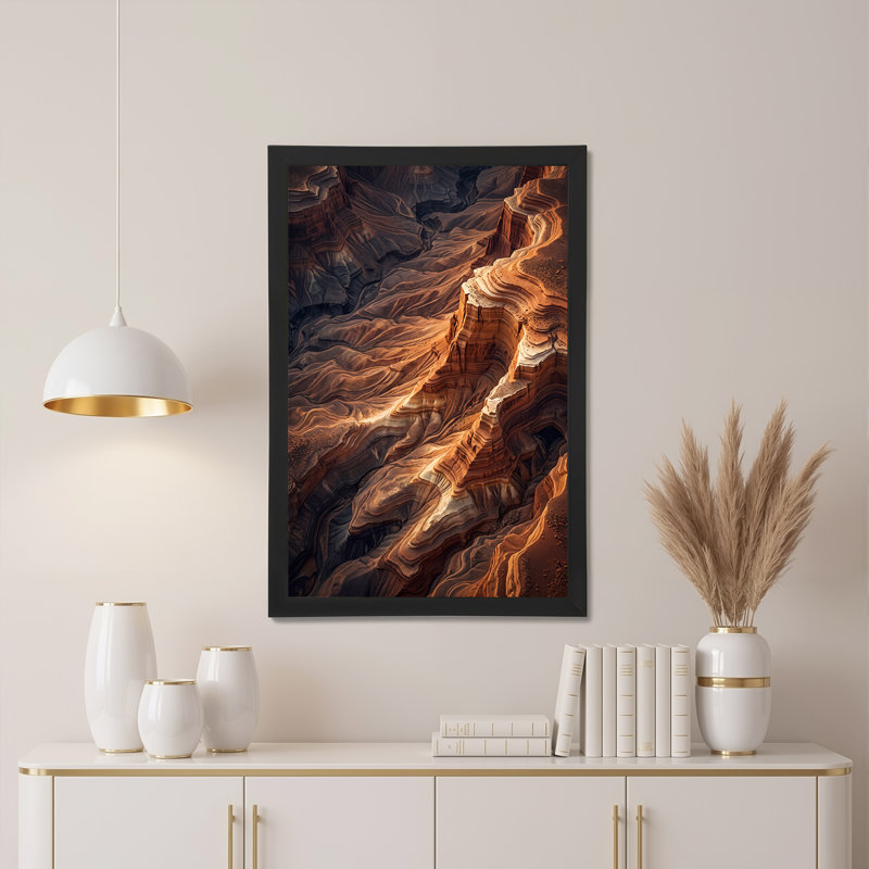 Art mural sur toile Layered Canyon, H 24 po x l 16 po