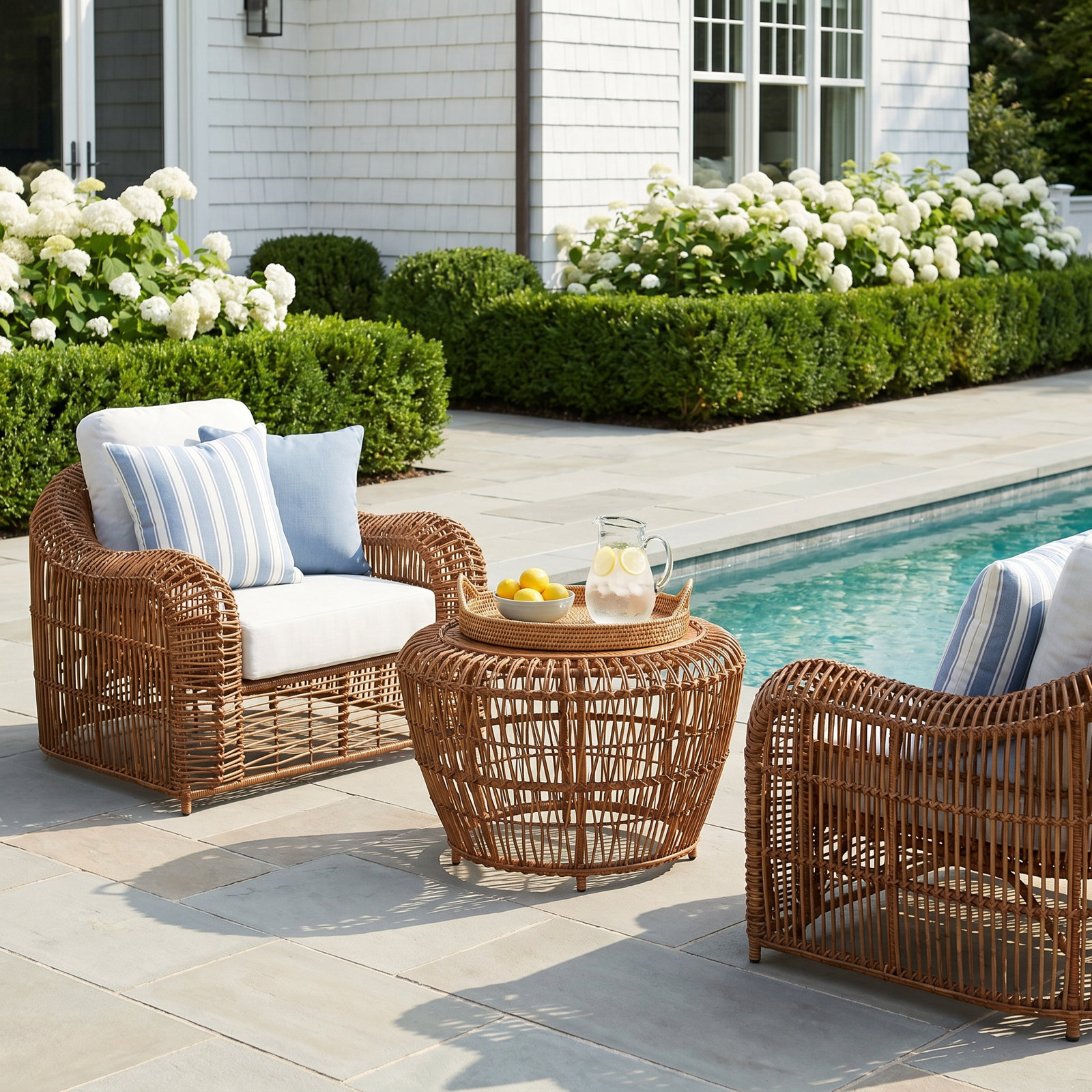 Alyshia 2-Person Teak Patio Seating Group