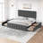King Bed Frame With Headboard And 4 Storage Drawers, Platform Bed Frame Square Stitched Button Tufted-1062865892-1062865901
