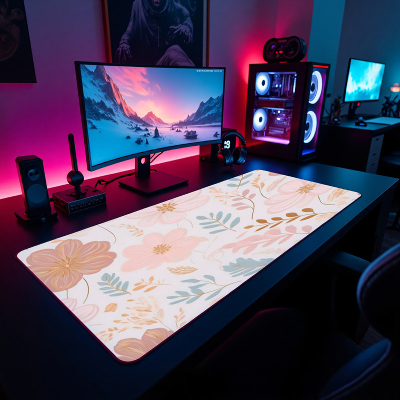 Polyester Desk Pad, 31.5x15.5