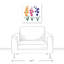 Papercut Flower Trio, reproduction d'art sur toile