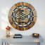 Horloge murale ronde surdimensionnée de 24 po pour le salon avec la collection Real Gear Gears Canada-101929738