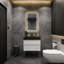 Ensemble de meuble-lavabo simple mural 30 po Golitz-966540145