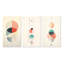 «Obsequious Traditions Retro Pink Illustration I», 3 pièces-814582625-814582624