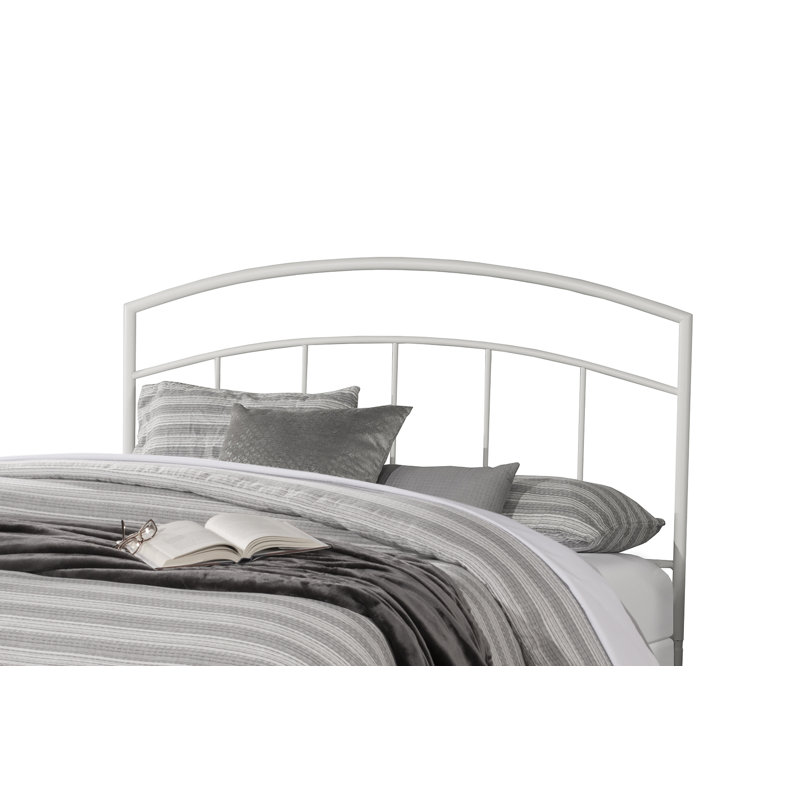 Amielle Metal Spindle Headboard Only, King, Textured White