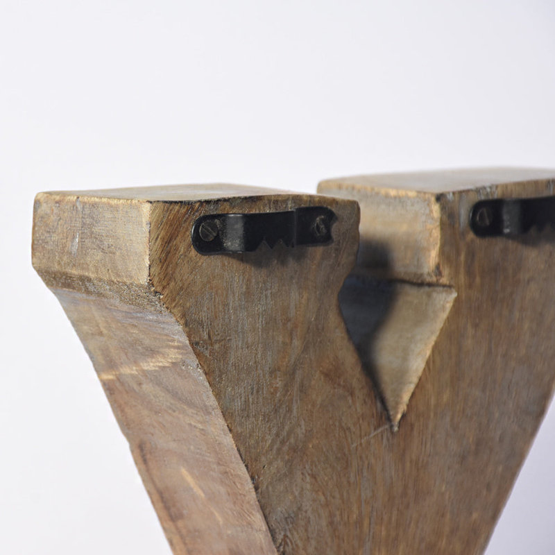 Bloc écologique fabriqué à la main Alaiah, Gris, Y
