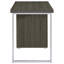 Bureau réversible à 3 tiroirs gris patiné-249980122