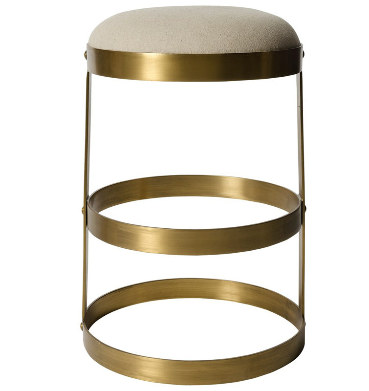 Dior Metal Bar & Counter Stool, Counter Stool (26" Seat Height), Black
