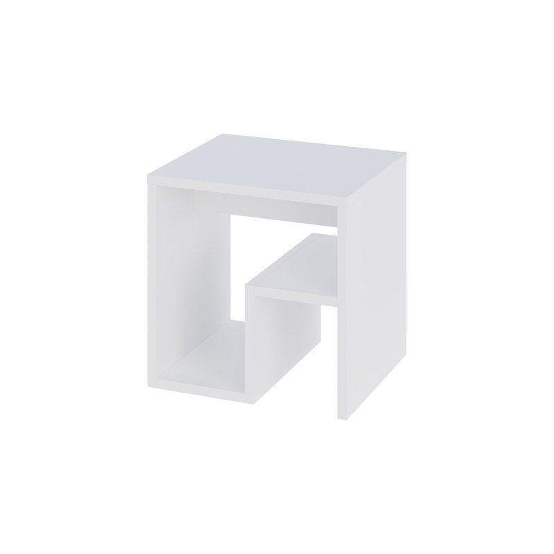Sierd End Table, White