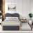Upholstered Platform Bed with Twin Size Trundle Syrina-1453769131-1453769128