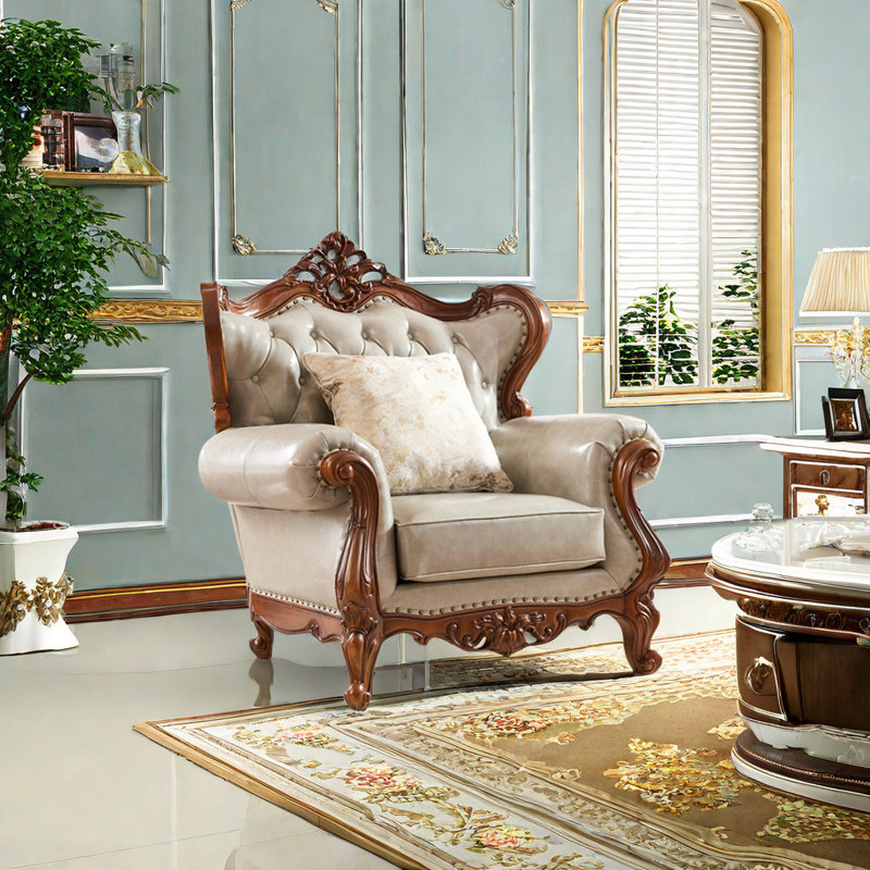 Chaise en cuir American
