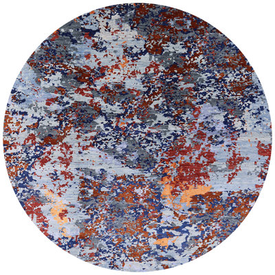 Tapis rouge / bleu / gris