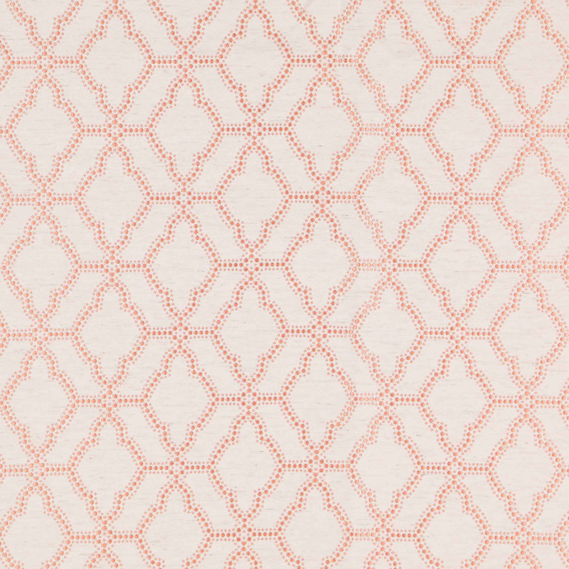 Eclipse Lollie Blackout Thermalayer, Rod Pocket Window Curtain Panel Pair, Coral, 52" x 63"