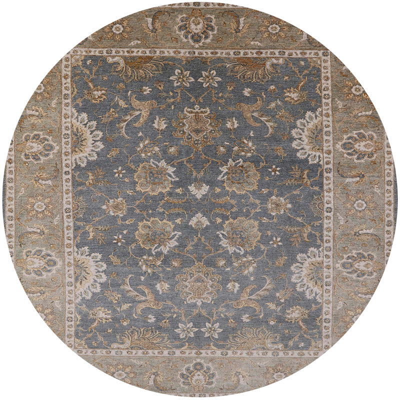 Southwestern Indoor Rug, Round 8'