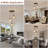 3 Light Hammered Glass Pendant Light Height Adjustable Hanging Light