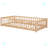 Twin Floor Platform Bed with Fence without Door-1641684356