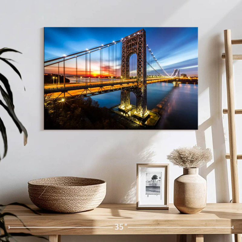 Lumières du pont Lilie George Washington, H 8 po x l 12 po