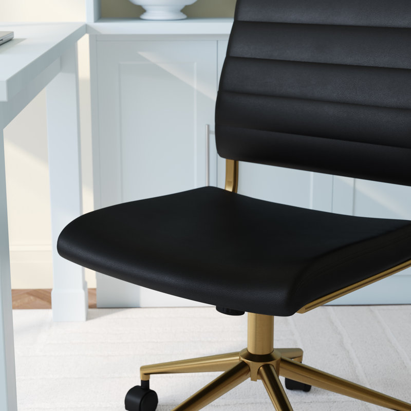 Chaise de bureau Martha Stewart Ivy, Noir