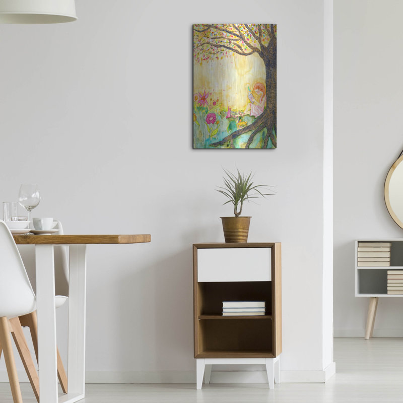 Art mural en métal «Book Nook» par Wyanne, H 24 po x l 16 po