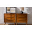 Commode d'appoint Mid-Century moderne à 3 tiroirs avec prise de courant Aviannah (ensemble de 2)-2045885684