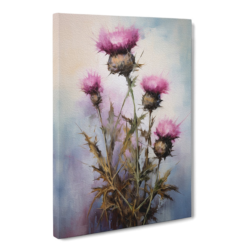 Thistle Modern - Print, 60cm H x 40cm W x 3cm D