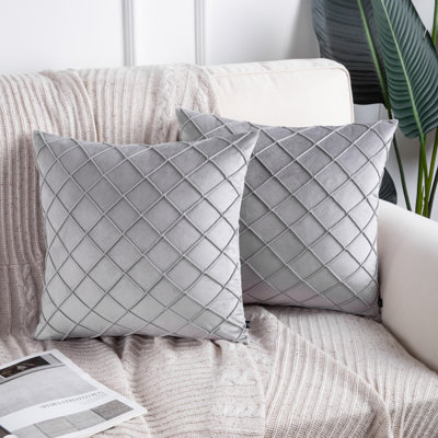 Coussin décoratif à carreaux