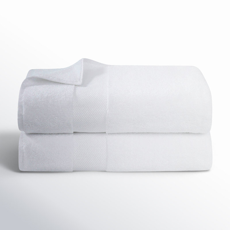 Drap de bain 100% coton Ali, Blanc