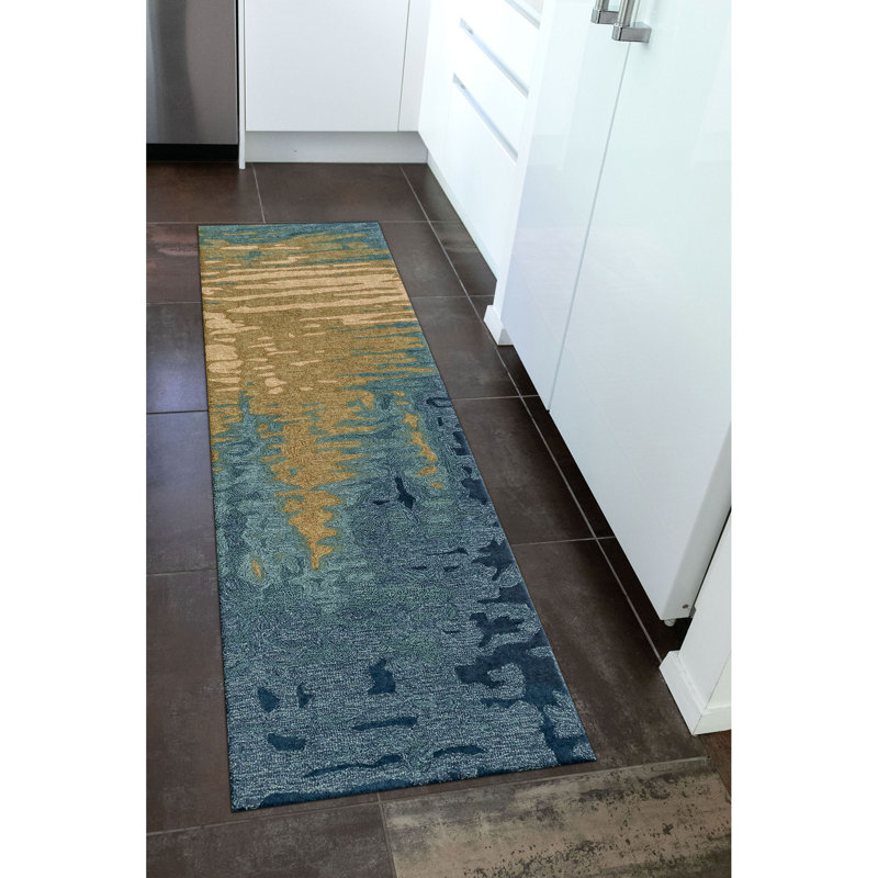 Tasley Wool Abstract Indoor Rug, Runner 2' x 7'5"