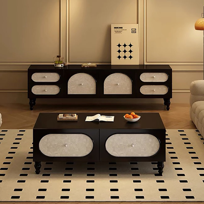 Table de bout avec tiroir, Noir, noir, noir, noir
