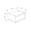  Eco Floating Bedside Table With Drawer And Metal Handle, Bedroom-1406265652