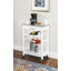 Macy Rolling Granite Kitchen Cart with Utility Drawer & Basket-22916604-128495254