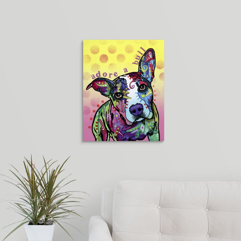 « adoree-a-bull », reproduction, H 20 po x l 16 po x P 1,5 po, Toile