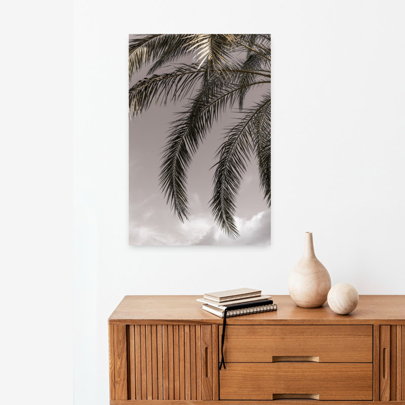 Art contemporain abstrait palmier contemporain, H 24 po x l 16 po