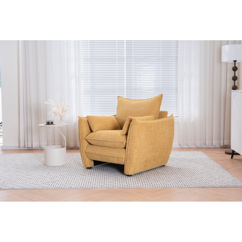 Chaise de salle à manger Sharp-Angle, Jaune