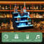 Tablette de présentation de bouteilles de boissons alcoolisées à DEL, tablette de bar en acrylique avec application et télécommande