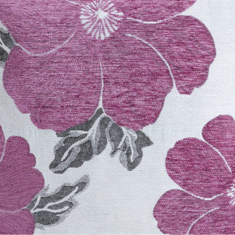 Darionte Poppy Chenille Cushion Cover, Ochre, Pillow Cover Only, 55cm x 55cm