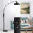 Emersynn 78.7'' Arched/Arc Floor Lamp with Remote Control, LED Bulb Included, and Metal Shade-1340252766