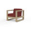 Coastal Teak Patio Chair with Sunbrella Cushions-487892795
