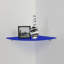 Tablette murale flottante en verre-341425752
