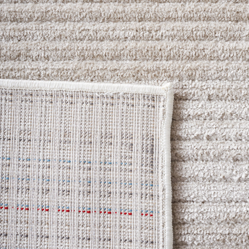Antenor Power Loomed Polyester Area Rug in Beige, Rectangle 5'3" x 7'7"