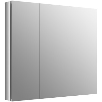 Verdera® Aluminum Medicine Cabinet with Adjustable Magnifying Mirror and Slow-Close Door