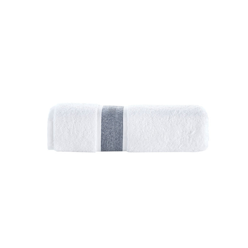 Turkish Cotton Plush Bath Towel, Navy