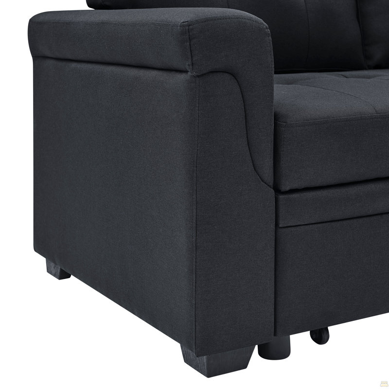 86'' Upholstered Pull-Out Sofa Bed