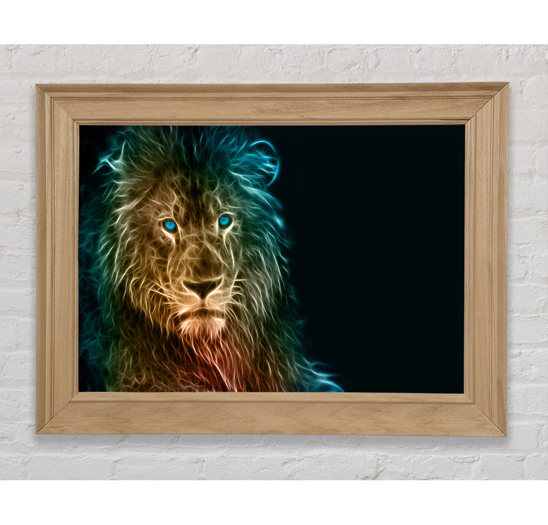 Light Infused Lion - Einzelner Bilderrahmen Kunstdrucke