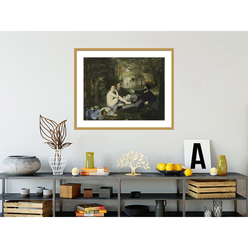 «Luncheon on the Grass» par Edward Manet, impression giclée sur cadre, H 33,5 po x l 41,01 po