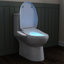 Toilette à bidet allongée avec chasse d'eau chaude, siège chauffant, veilleuse, sécheuse