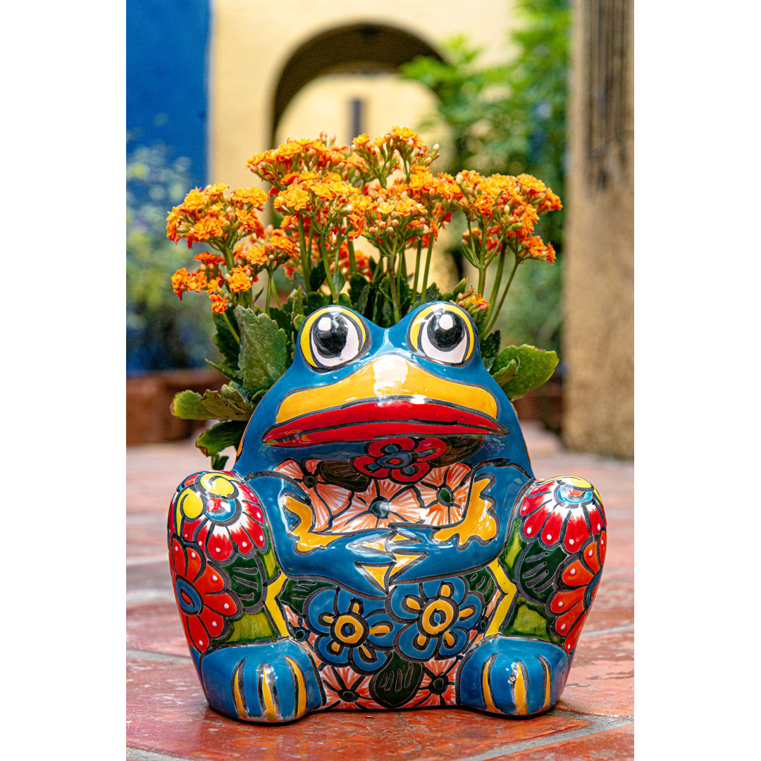 Talavera Ceramic Statue Planter Bungalow Rose
